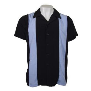 Maximos Men's Retro Classic Two Tone Bowling Shirt
